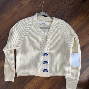 Olivia Rubin Cardigan Size XS Rainbow buttons